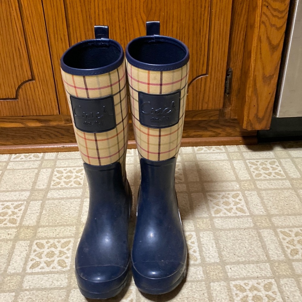 Coach size 7 rain boots